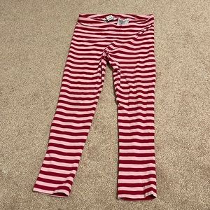 Children’s pink striped leggings